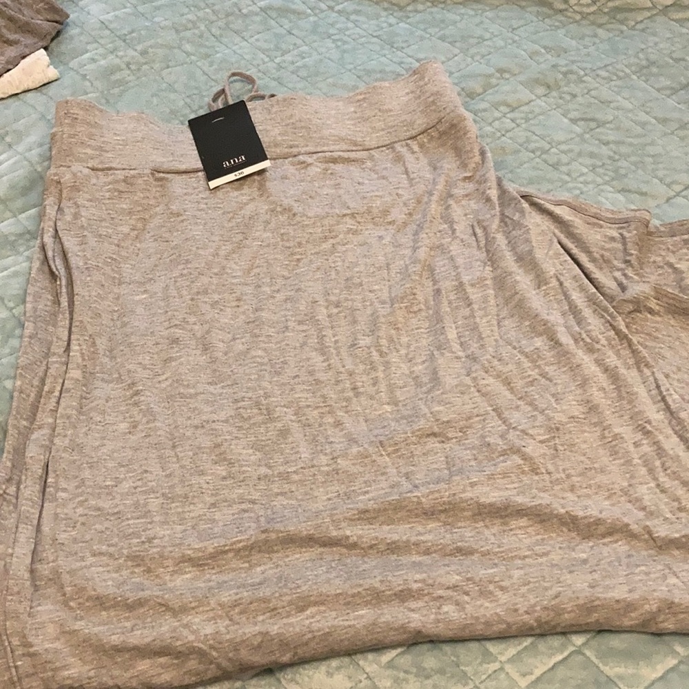 Long skirt with slit on side